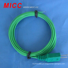 MICC mini-Omega plug e 2 * 32AWG PTFE fio de montagem termopar Tipo K